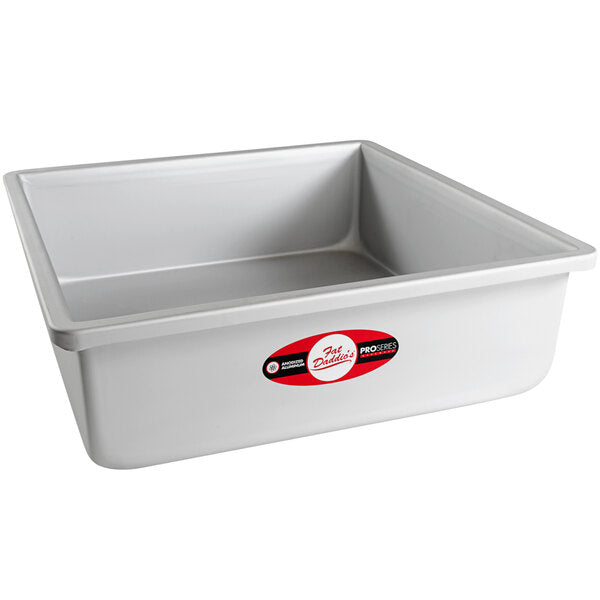 FAT DADDIO Square Aluminum Pans, 14/16-Gauge Hard Anodized Aluminum, Galvanized Steel, Choose from 30 Sizes