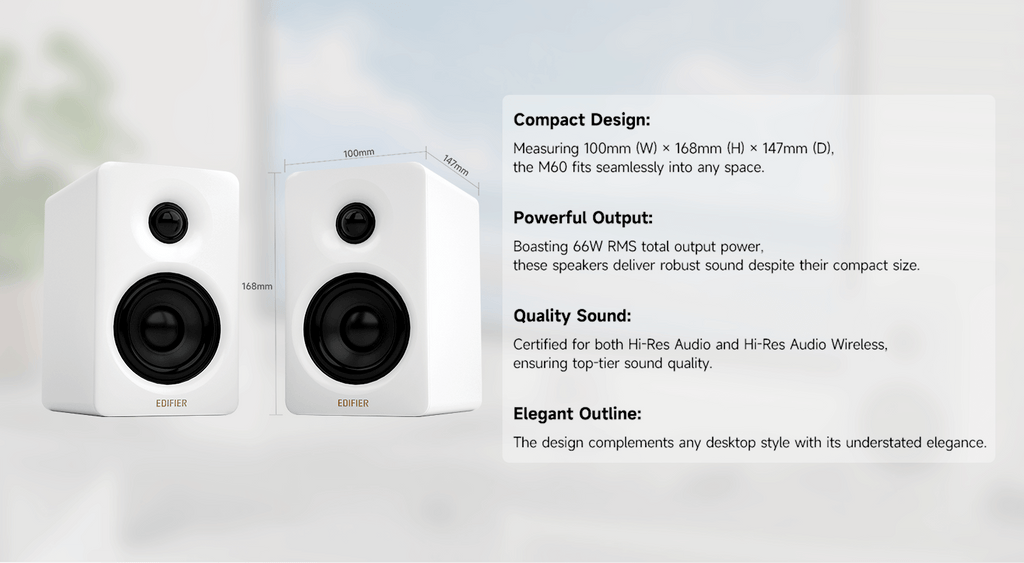 Edifier M60 compact desktop speakers