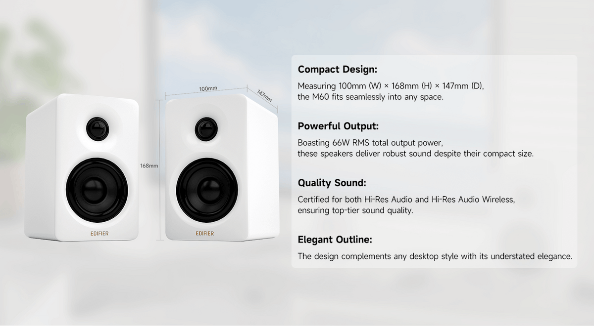 Edifier M60 compact desktop speakers