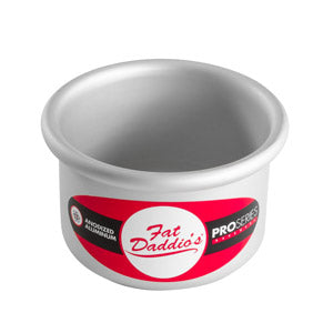 FAT DADDIO Round Aluminum Pans, 16-Gauge Hard Anodized Aluminum, Galvanized Steel 2" high and up to 18" Diameter