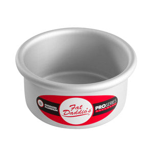 FAT DADDIO Round Aluminum Pans, 16-Gauge Hard Anodized Aluminum, Galvanized Steel 2" high and up to 18" Diameter