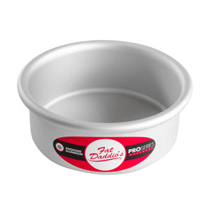 FAT DADDIO Round Aluminum Pans, 16-Gauge Hard Anodized Aluminum, Galvanized Steel 2" high and up to 18" Diameter