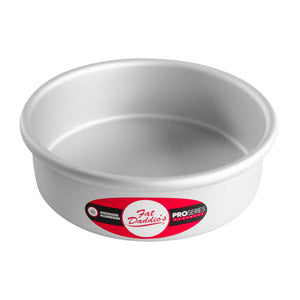FAT DADDIO Round Aluminum Pans, 16-Gauge Hard Anodized Aluminum, Galvanized Steel 2" high and up to 18" Diameter