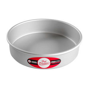 FAT DADDIO Round Aluminum Pans, 16-Gauge Hard Anodized Aluminum, Galvanized Steel 2" high and up to 18" Diameter