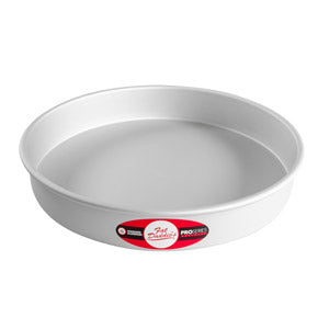 FAT DADDIO Round Aluminum Pans, 16-Gauge Hard Anodized Aluminum, Galvanized Steel 2" high and up to 18" Diameter