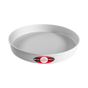 FAT DADDIO Round Aluminum Pans, 16-Gauge Hard Anodized Aluminum, Galvanized Steel 2" high and up to 18" Diameter