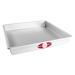 FAT DADDIO Square Aluminum Pans, 14/16-Gauge Hard Anodized Aluminum, Galvanized Steel, Choose from 30 Sizes
