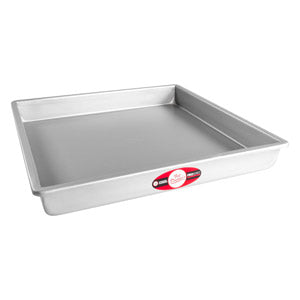 FAT DADDIO Square Aluminum Pans, 14/16-Gauge Hard Anodized Aluminum, Galvanized Steel, Choose from 30 Sizes