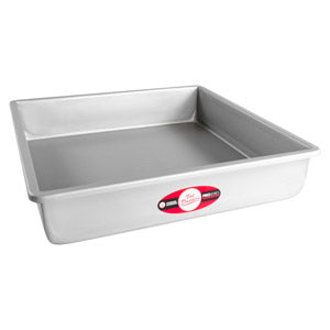 FAT DADDIO Square Aluminum Pans, 14/16-Gauge Hard Anodized Aluminum, Galvanized Steel, Choose from 30 Sizes