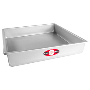 FAT DADDIO Square Aluminum Pans, 14/16-Gauge Hard Anodized Aluminum, Galvanized Steel, Choose from 30 Sizes