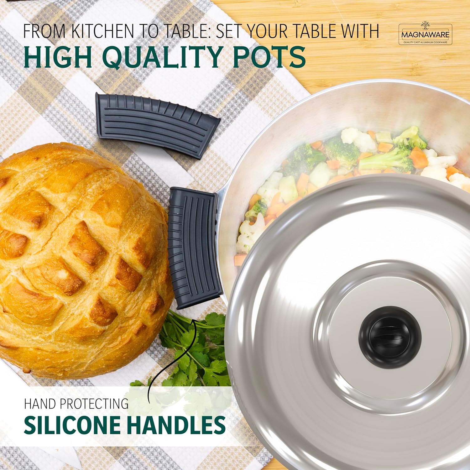 MAGNAWARE 5 Quarts Round Dutch Oven with Lid