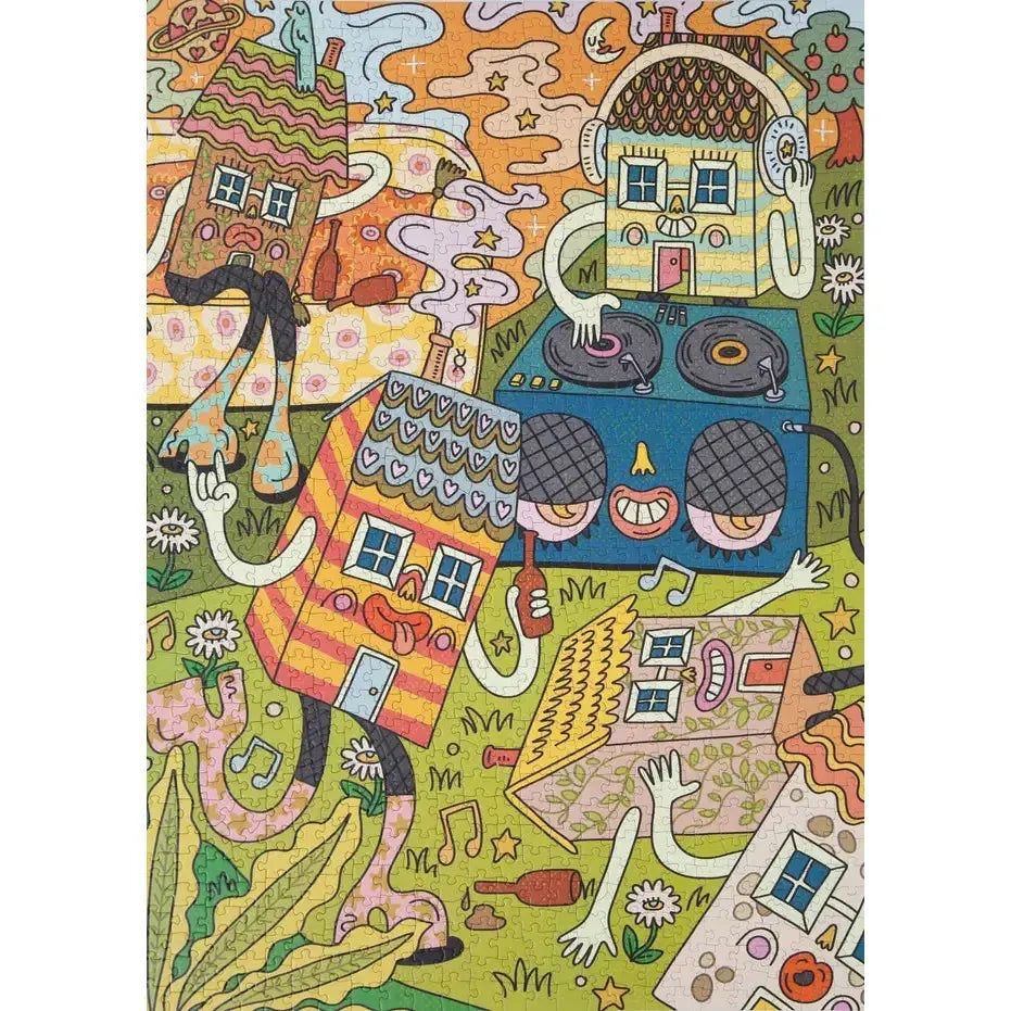 House Party 1000 Piece Jigsaw Puzzle Birdie