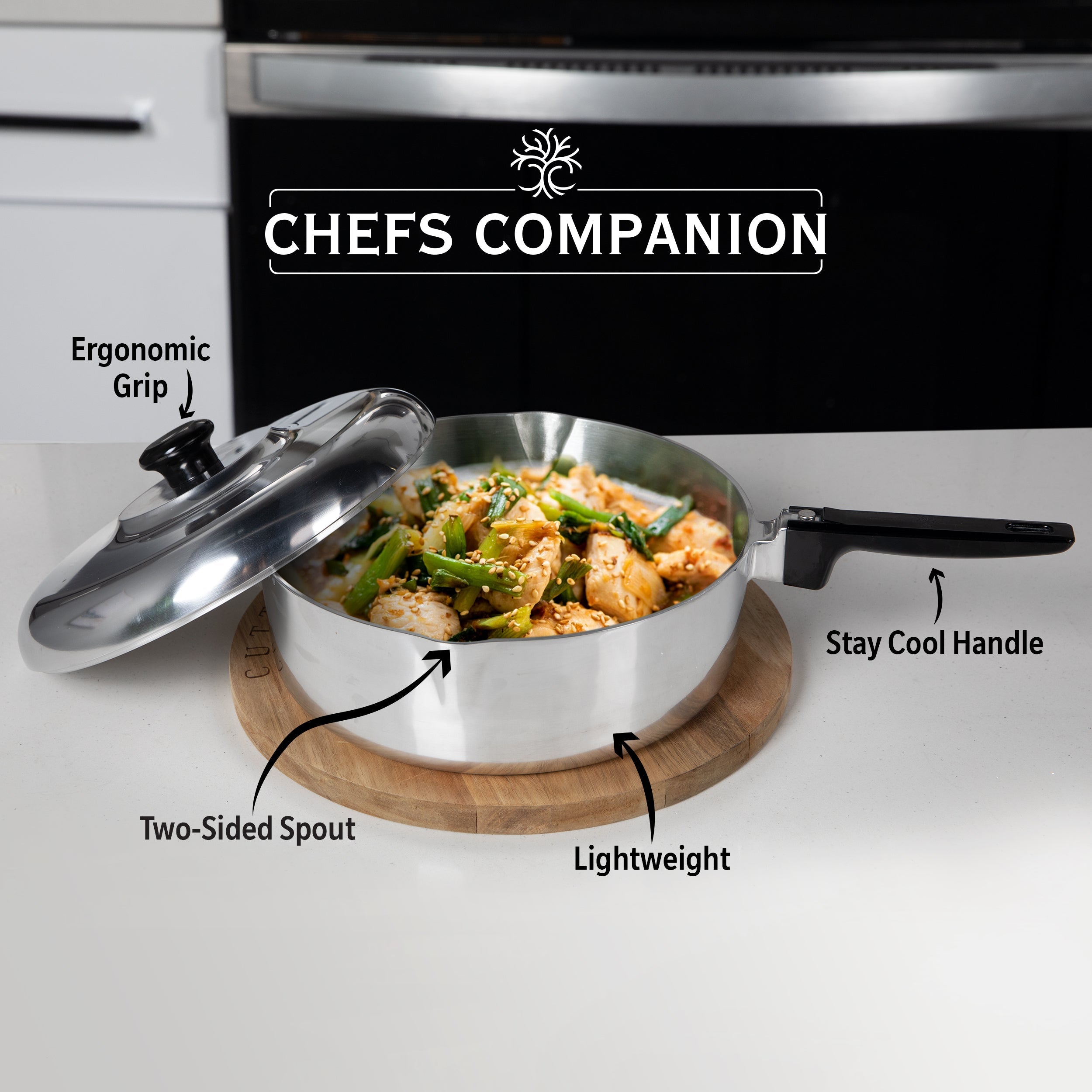 MAGNAWARE 12 Inch Sauté Pan with Lid