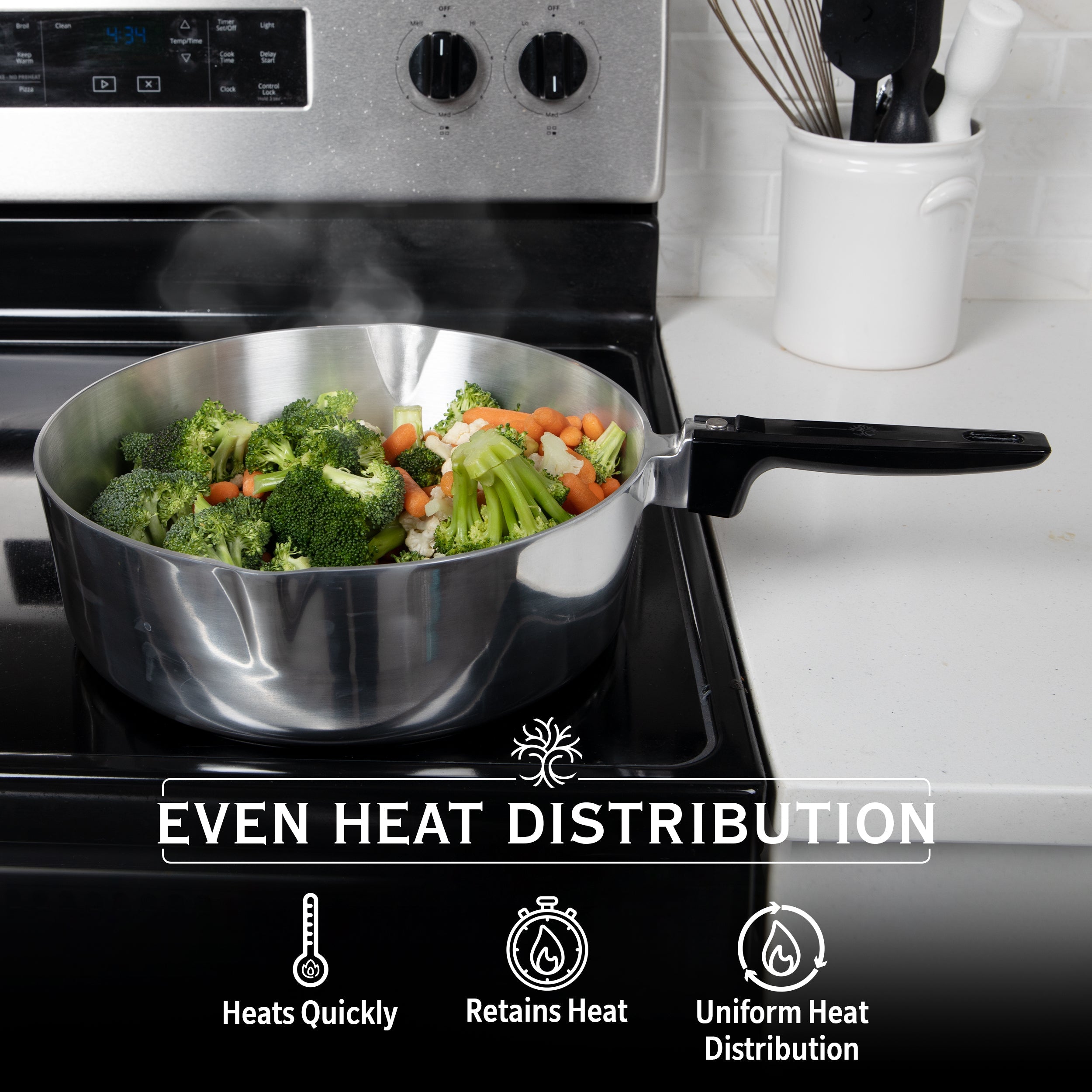 MAGNAWARE 12 Inch Sauté Pan with Lid