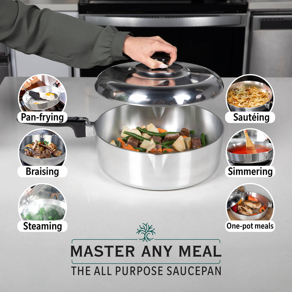 MAGNAWARE 12 Inch Sauté Pan with Lid