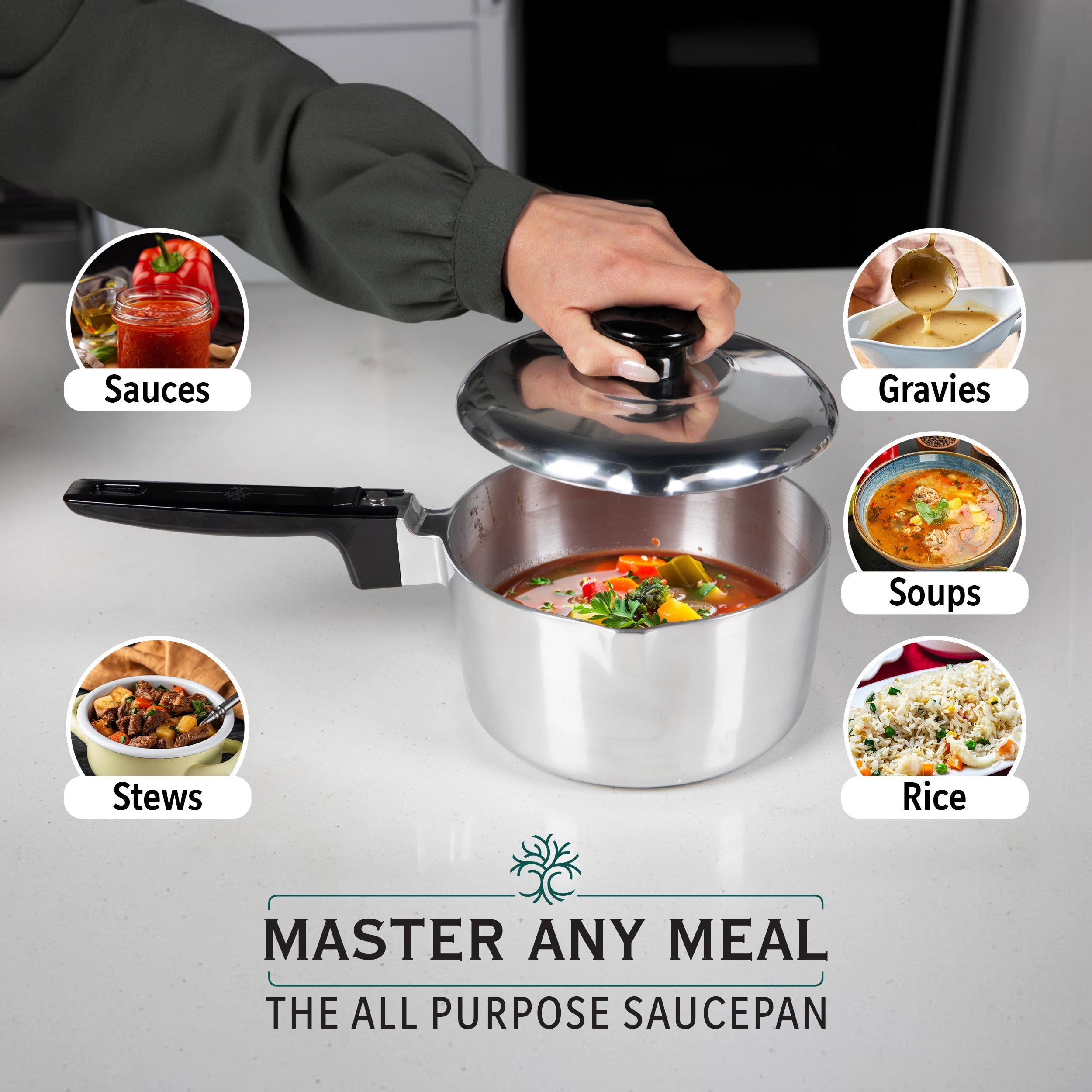 MAGNAWARE 3qt Sauce Pan with Lid