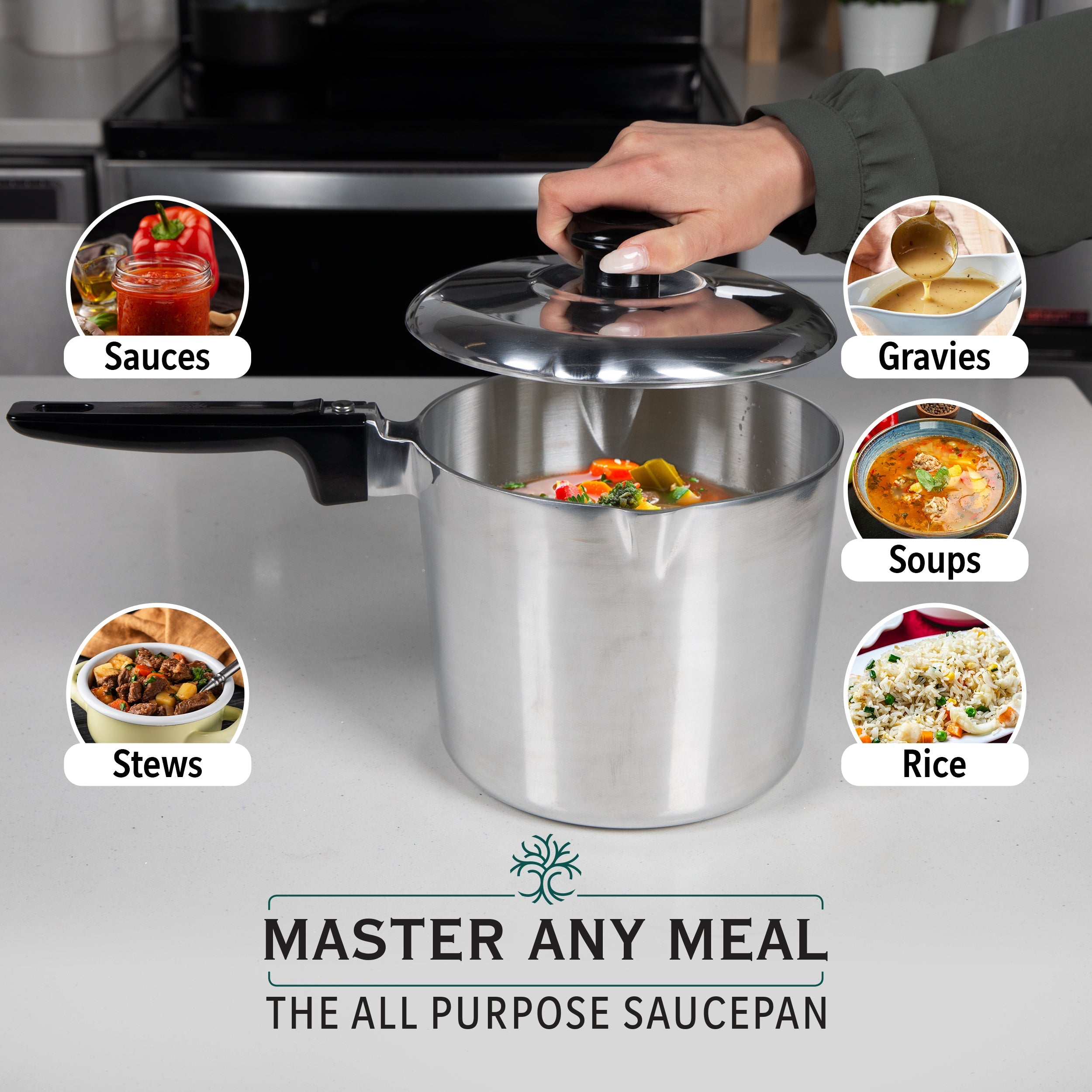 MAGNAWARE 4 Quart Sauce Pan with Lid