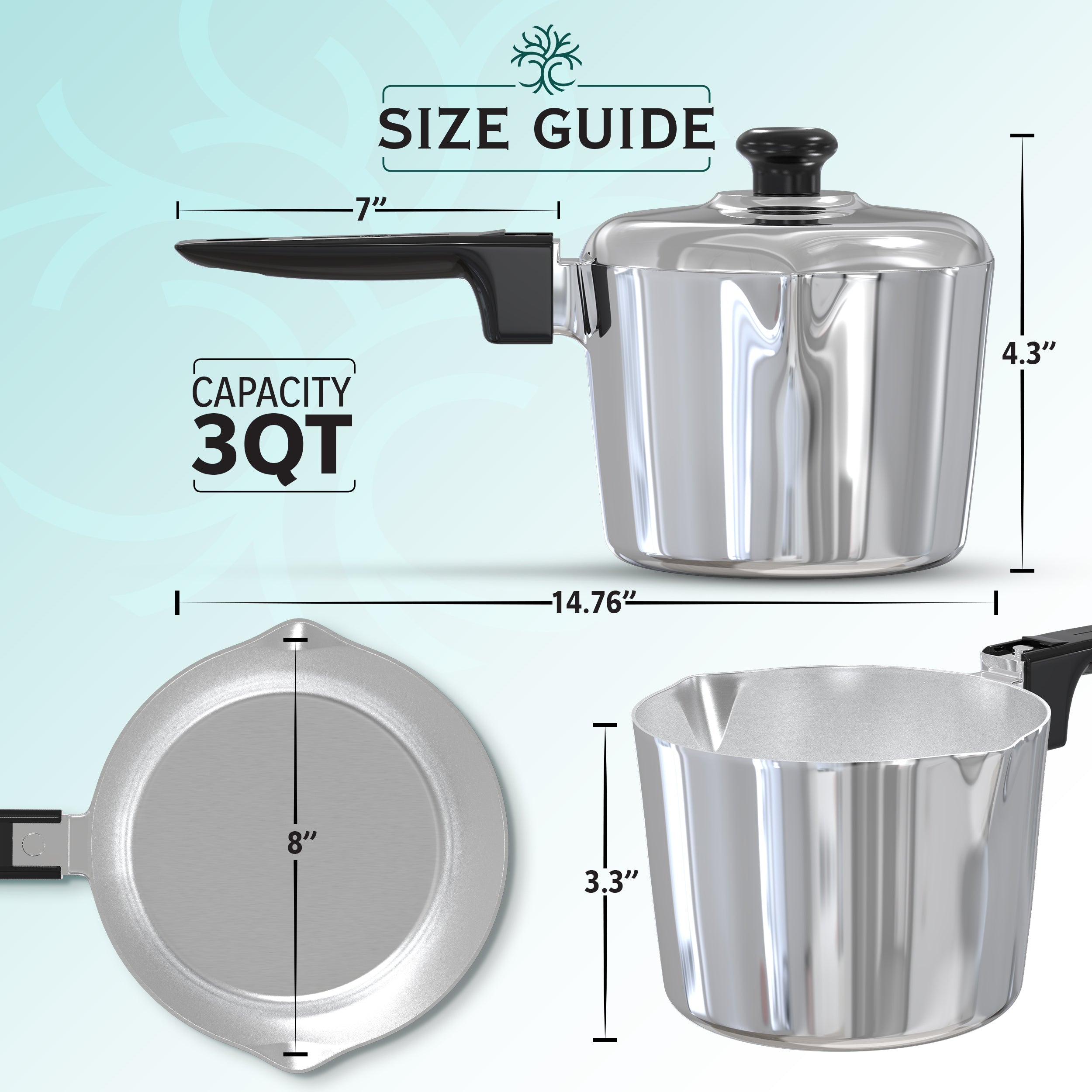 MAGNAWARE 3qt Sauce Pan with Lid