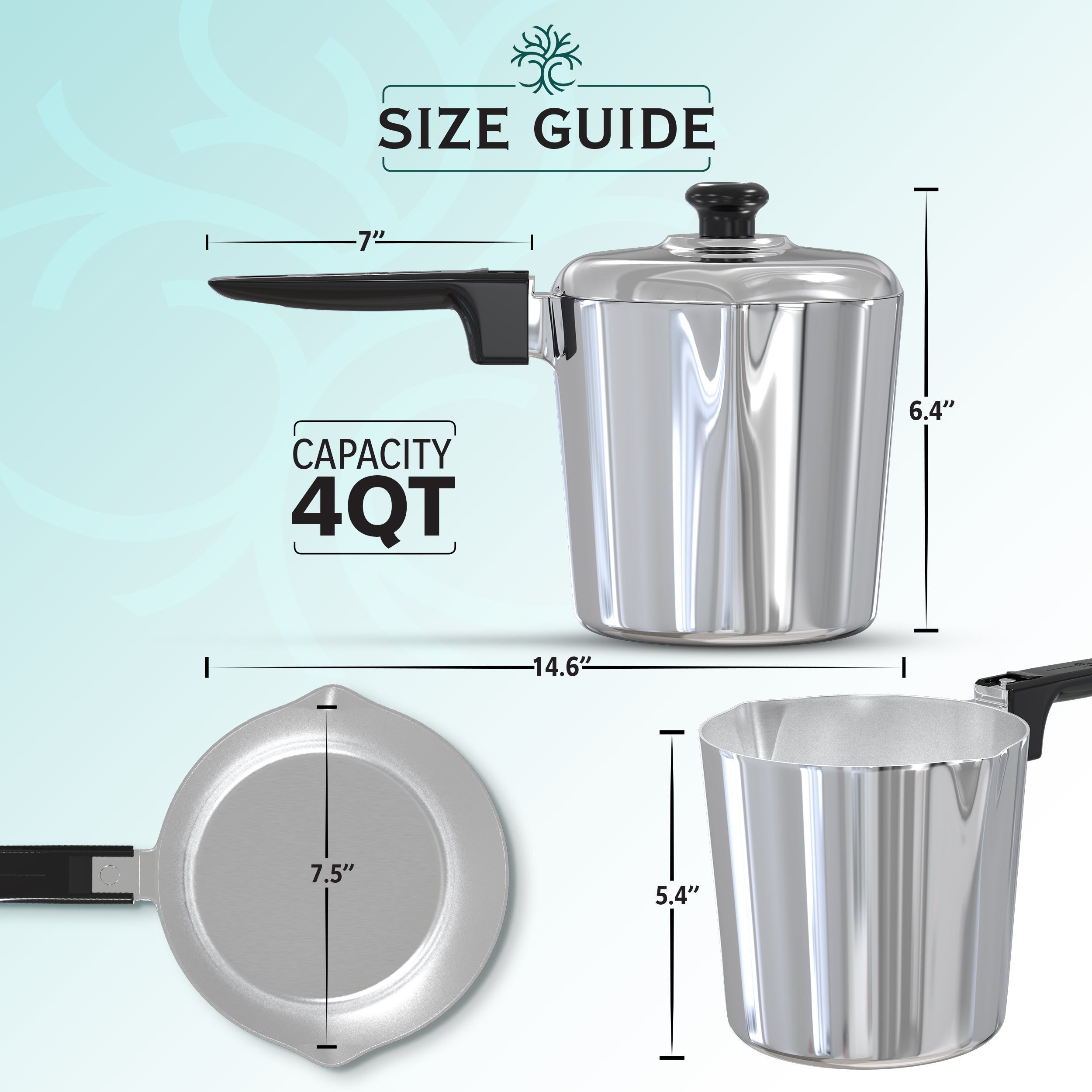 MAGNAWARE 4 Quart Sauce Pan with Lid