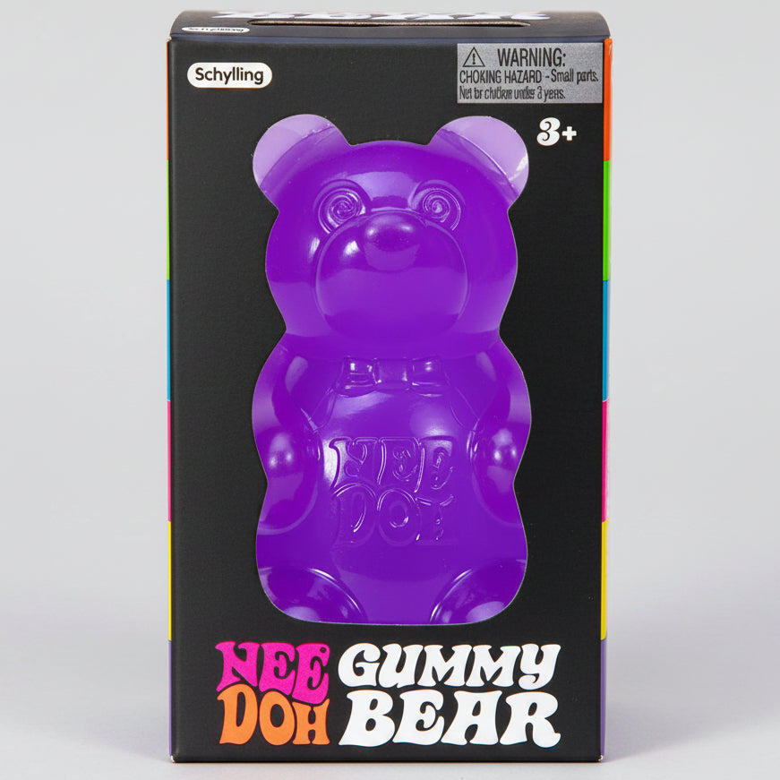 SQUISHIE!  Schylling Nee-Doh Gummy Bear: Purple Gummy Bear