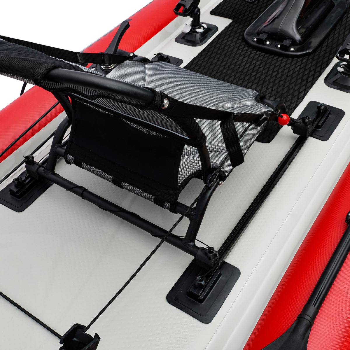 Nautiqua | ARUBA | Deluxe Paddleboard Fishing Pedal Kayak | Red