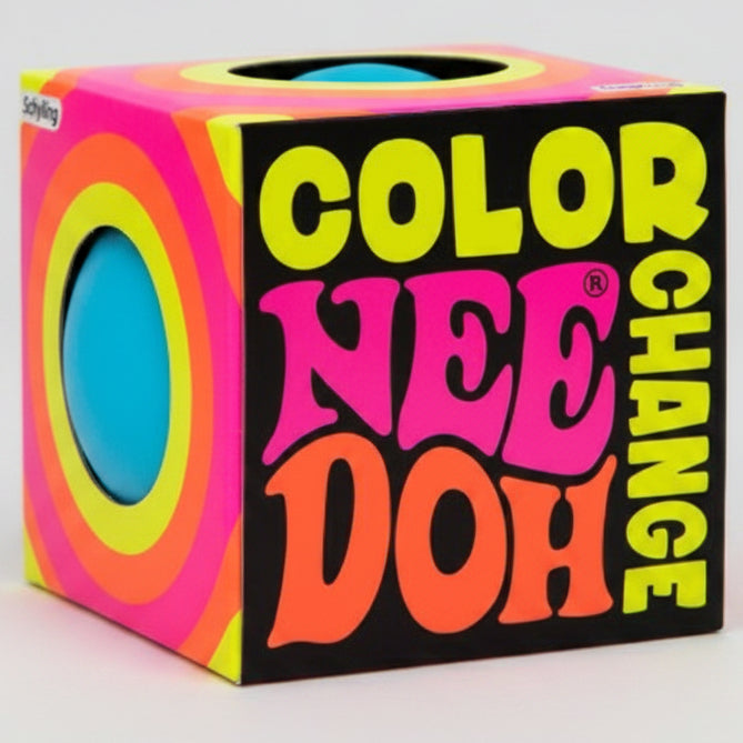 SQUISHIES!! IN STOCK NOW: Schylling Nee-Doh Color Change Squishy: Blue to Pink