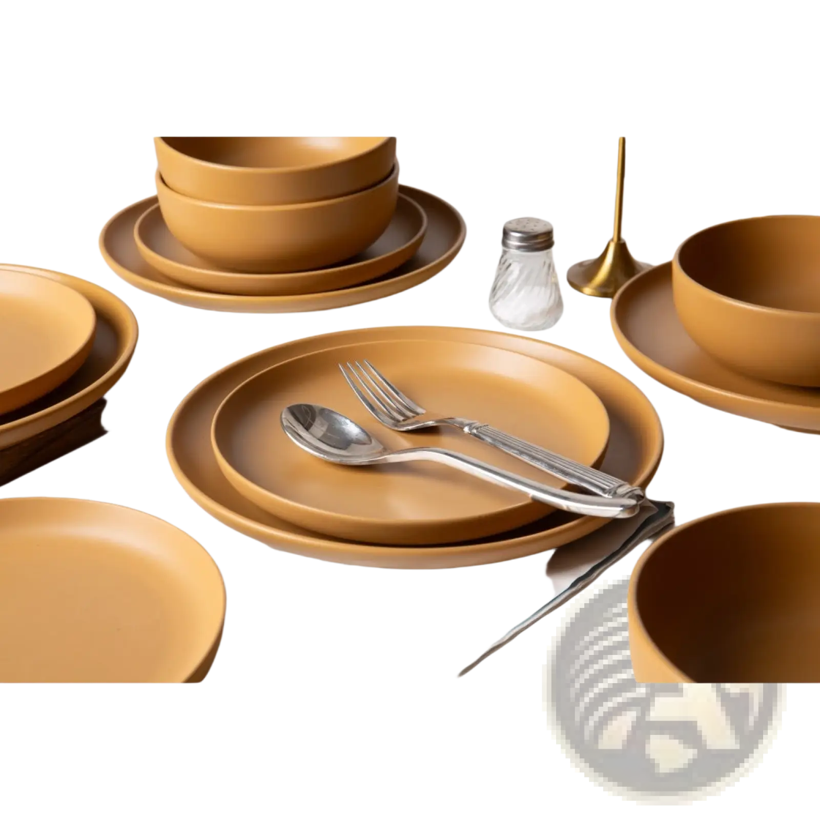 12-Piece Stoneware Dinnerware Sets With Mugs  Microwave & Dishwasher Safe Non-Toxic Dinner Plates Bowls Set  Stackable Matte Glaze Kitchenware For 3