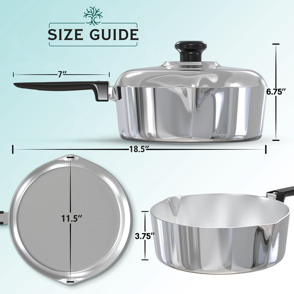 MAGNAWARE 12 Inch Sauté Pan with Lid